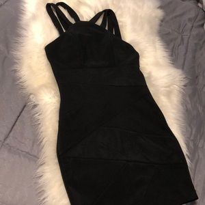 Midi black dress